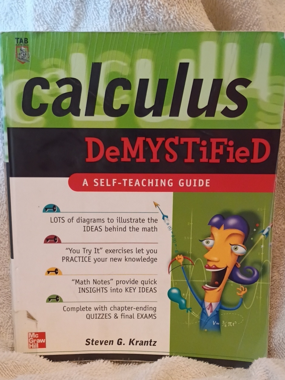 Calculus DeMYSTiFieD Self-Teaching Guide - Green/Black/Red Cover